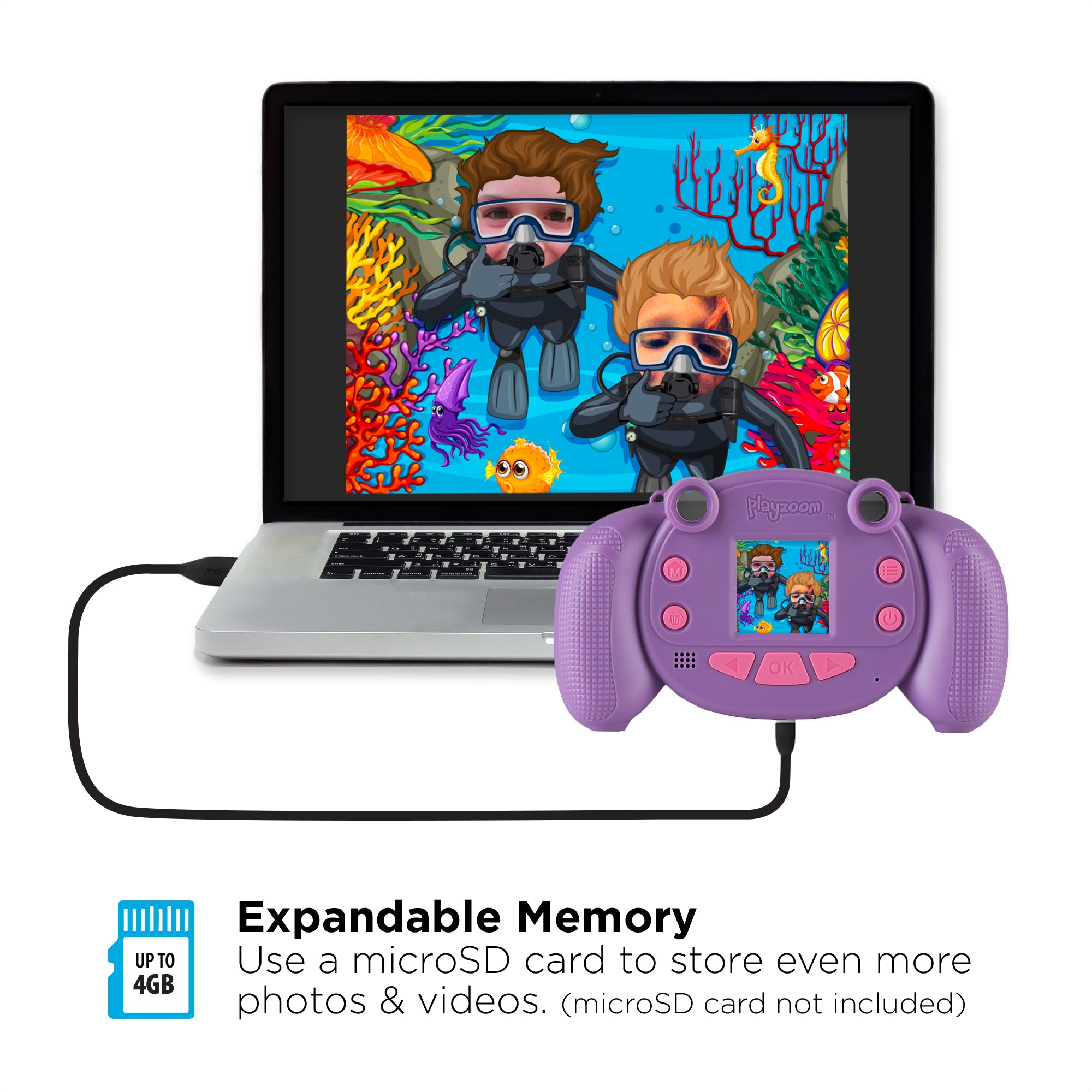 PlayZoom Snapcam, Purple affordable snapcam