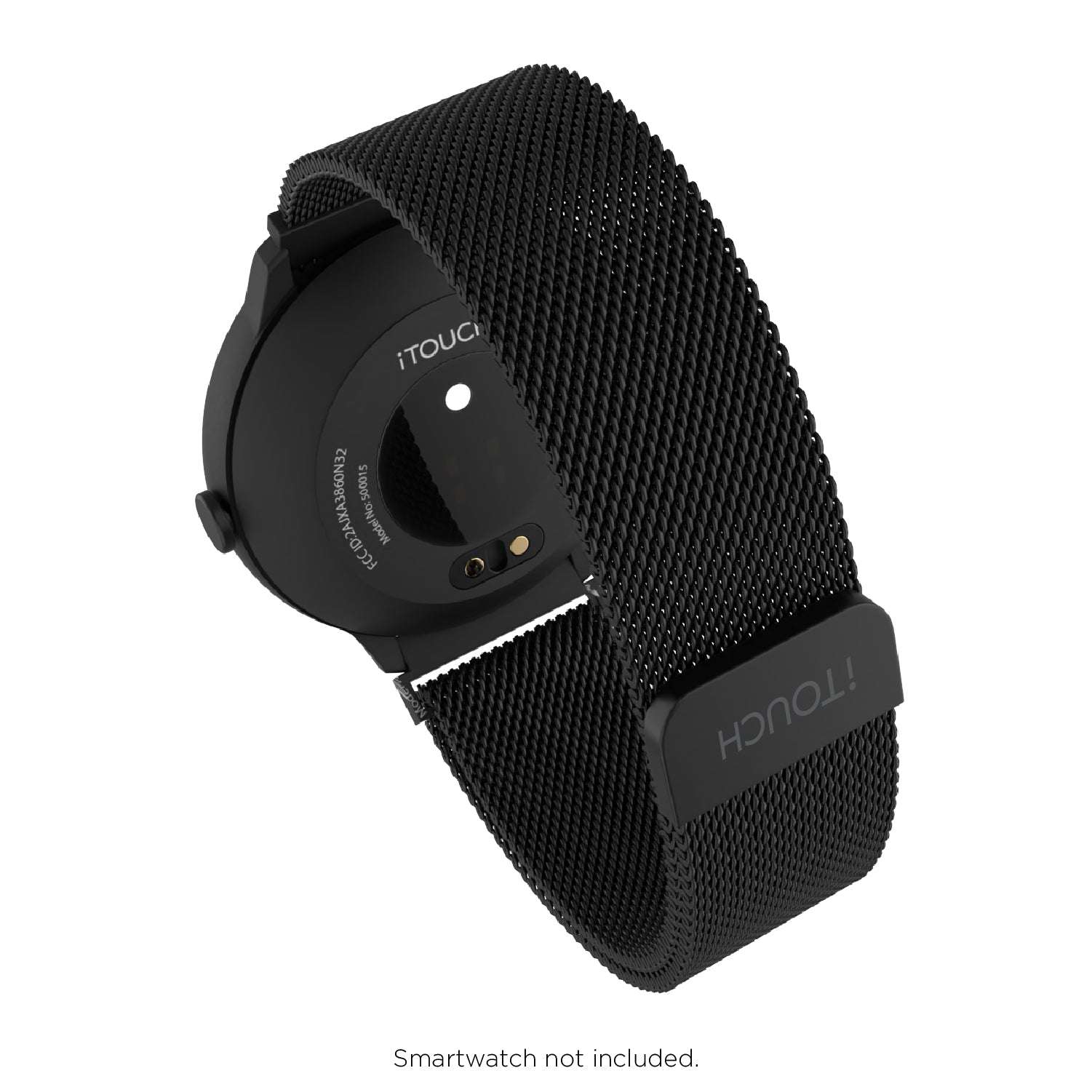 iTouch Air 3 40mm, Sport 3 & Sport Interchangeable Strap: Black Mesh affordable smart watch strap